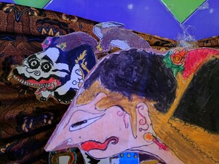 Shadow puppets, a culture from indonesia, or called wayang kulit