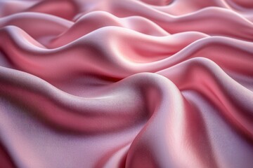 Obraz premium Pink silk fabric draped with soft folds, background for luxury or fashion