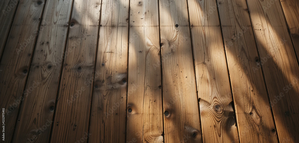 Poster sunlight filters through a window, casting soft shadows on the smooth wooden floor. the rich texture