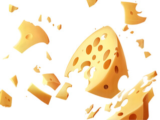 Exquisite Wheel of Cheese with Distinctive Holes - Perfect for Gourmet Platters and Culinary Masterpieces.