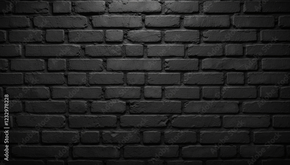 Poster the textured dark brick wall features an array of imperfections and shading, making it an ideal back