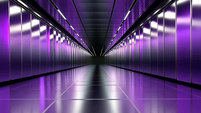 A captivating purple metallic background combines glossy finishes with textured details, illuminated by dynamic lighting effects that emphasize its futuristic and technological app