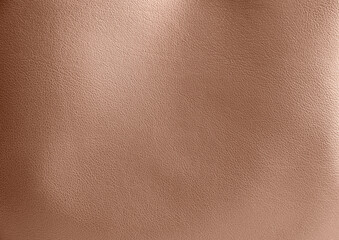 Leather in mocha mousse shade, closeup. Trendy color of 2025 year