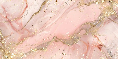 Fototapeta premium marble texture background pink gold silver beige