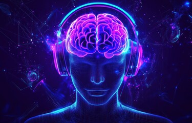 Mind Meltdown: A Digital Brain Immersed in Sound