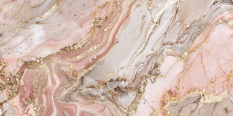 Naklejka premium marble texture background pink gold silver beige