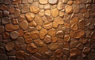 
Brown orange gold background. Stone wall surface texture. For design.