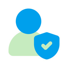 user protection duo tone icon