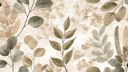 Botanical Illustration Design or Nature Inspired Wallpaper