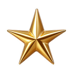 Obraz premium isolated shiny golden star