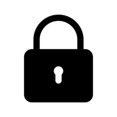 lock glyph icon