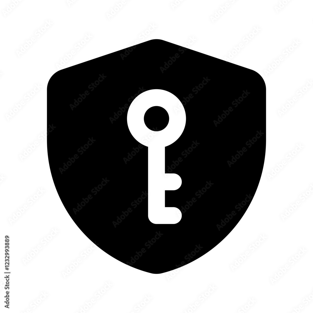 Sticker vpn glyph icon