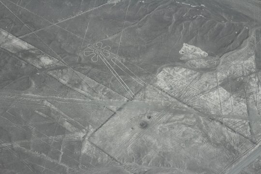 Stills from the flight experience over Nasca Lines in southern Peru.