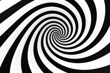 Hypnotic Black and White Spiral Abstract Background - Signal Circle Curve Wallpaper