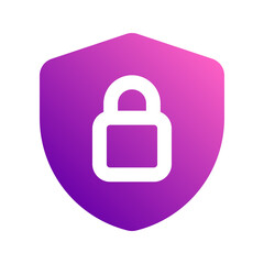 Obraz premium privacy gradient icon