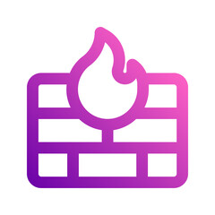 firewall gradient icon