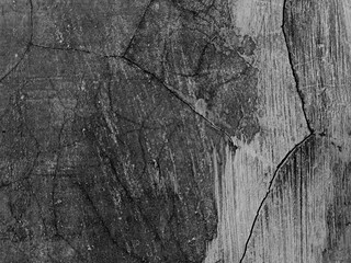Dark black and white grunge concrete texture wall