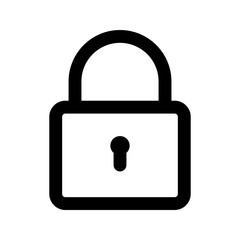 lock line icon