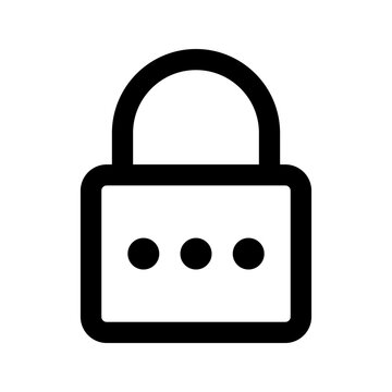 passowrd line icon