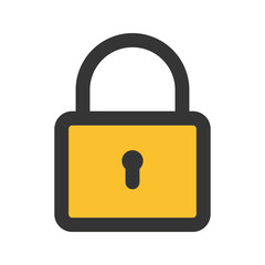 lock outline fill icon