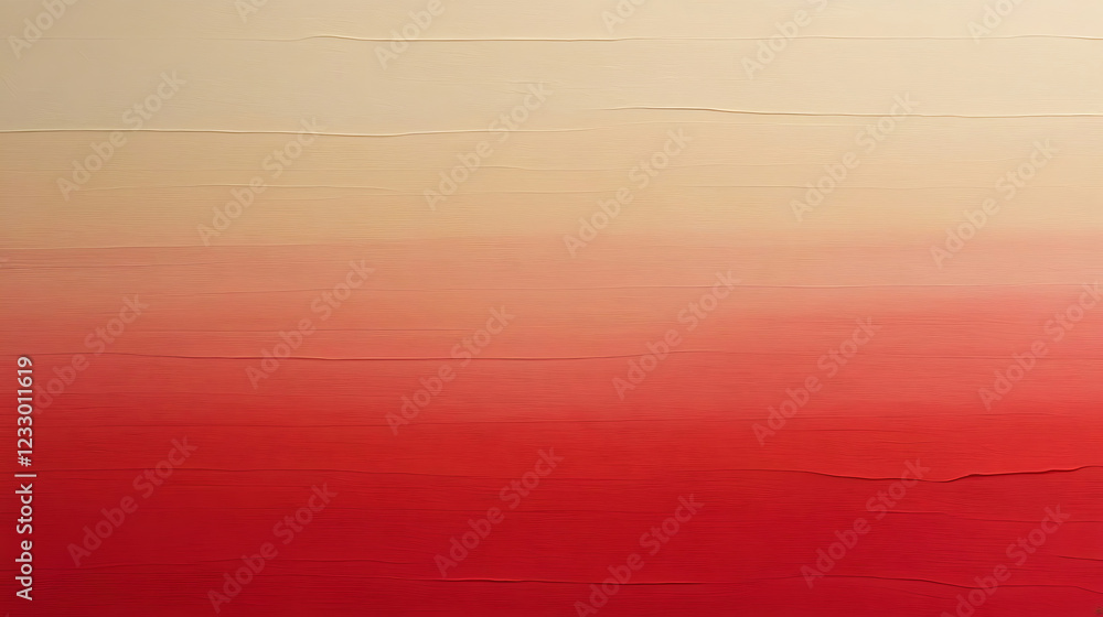 Poster smooth abstract gradient from cream to vibrant red
