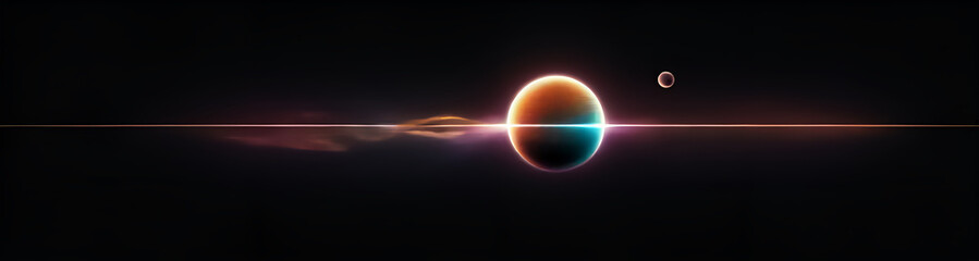 illustrazione sfondo con elementi astratti e motivi geometrici a tema surreale