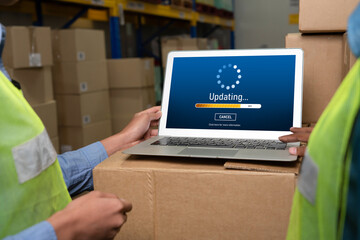 Software update on computer for modish version of device software upgrade