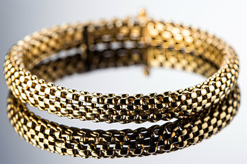 Thin gold bracelet