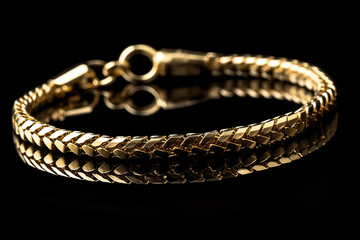 Thin gold bracelet