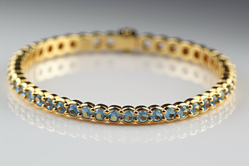 Thin gold bracelet