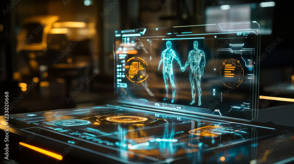 Aufkleber abstract technology computer hardware surface 3d render illustration