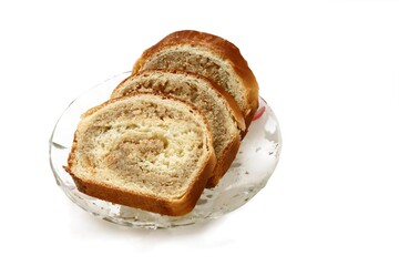 tasty poppies cake as dessert close up