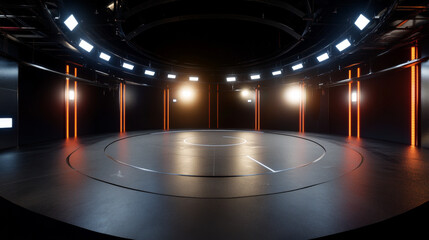 360 degree full panorama environment map of white minimalistic studio environment with bright lights and reflections 3d render illustration hdri hdr vr virtual reality. 3D Illustration