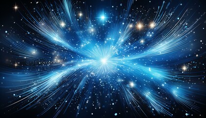 Fototapeta premium sparkling light blue energy glitter firework universe unveiled symphony of light and color transparent
