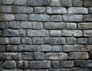 Naklejka premium old gray brick wall close up background