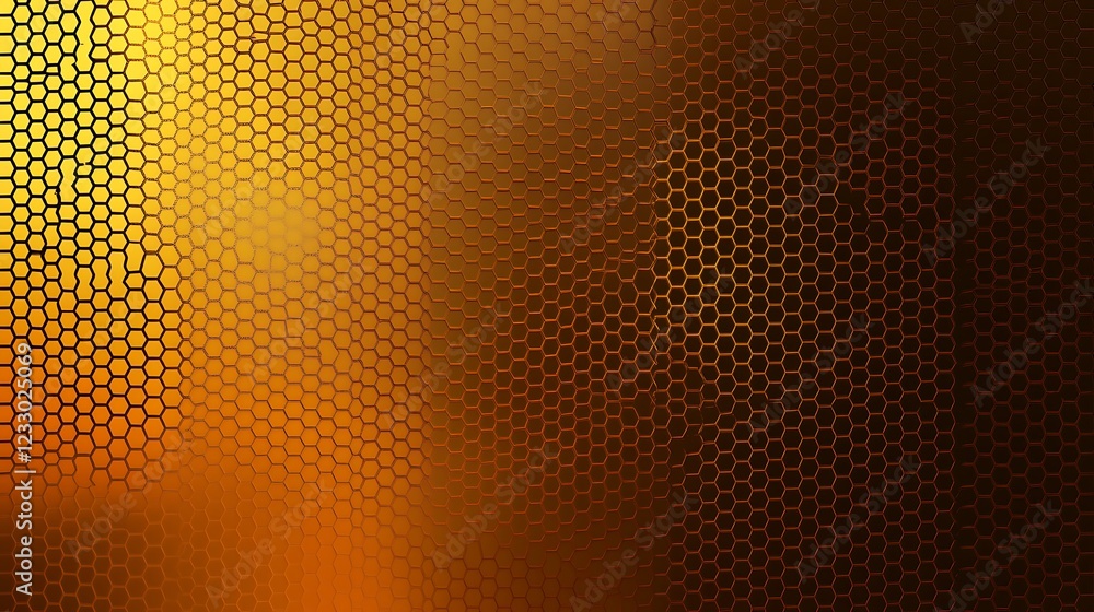 Poster Abstract Honeycomb Pattern Gradient Background