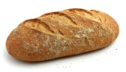 Hearty artisan bread crafted from whole wheat kernels, rustic and flavorful.
