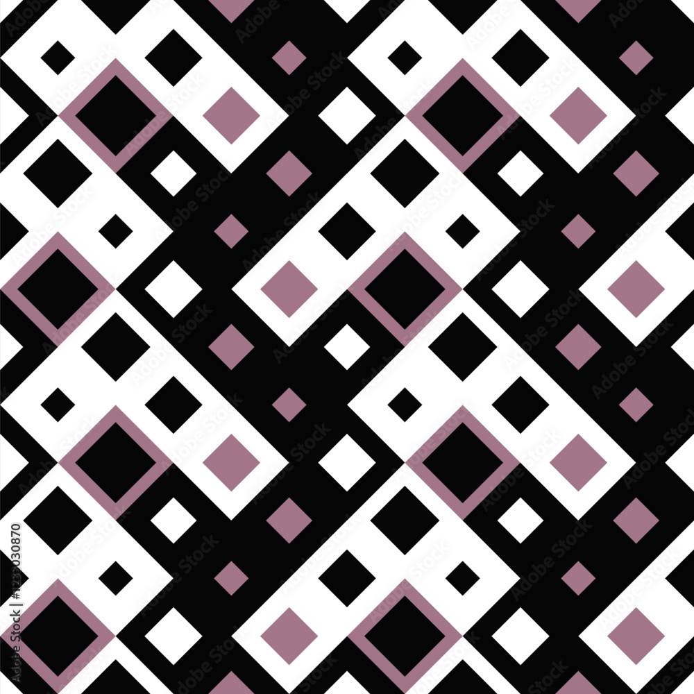 Poster seamless diagonal geometrical square pattern background - repeating repetitive vector graphic design