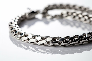 Thin silver bracelet