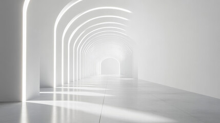 Obraz premium white empty room with copy space to add content and design 3d render illustration