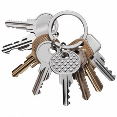 keys isolated on white