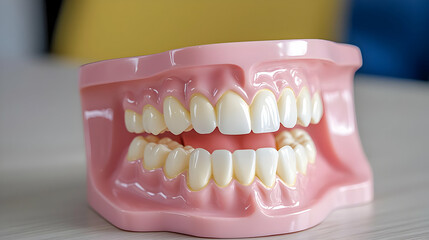 Obraz premium Dental model teeth gums study office background
