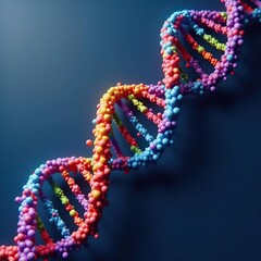 DNA molecule research, life molecular, genetic chromosome biotechnology