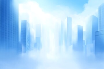 Misty City Skyline: A Digital Architectural Masterpiece