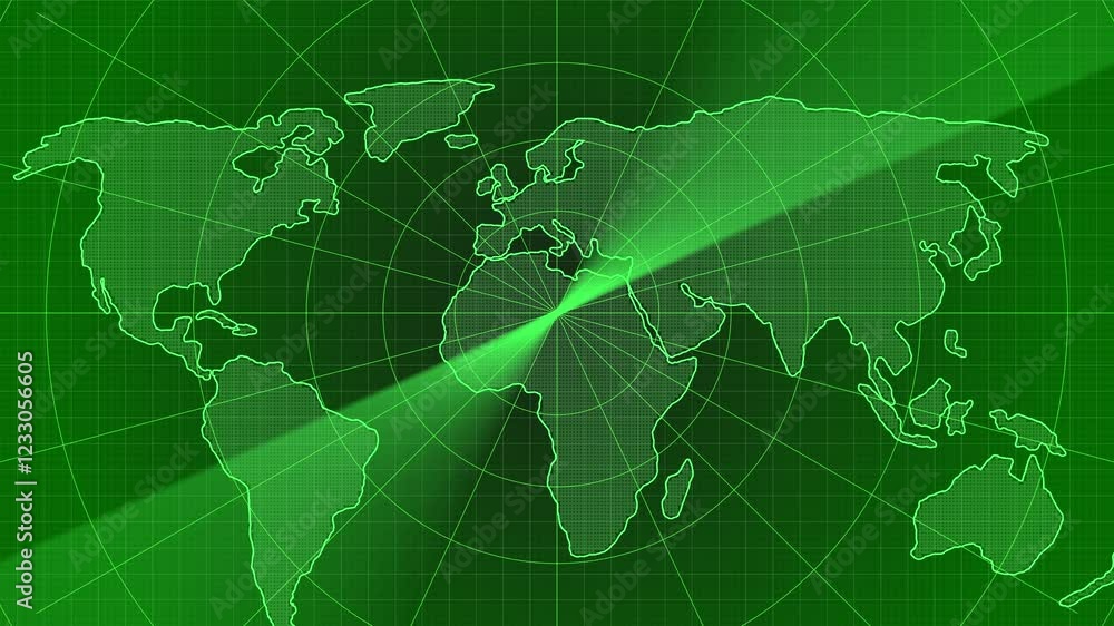Poster digital radar screen infographic hud . radar targets and futuristic user interface computer system a
