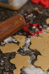 Baking Star-Shaped Cookies in the Kitchen