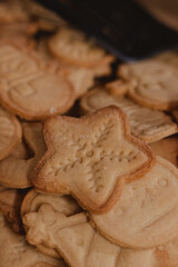 Close-Up of Star-Shaped Cookies