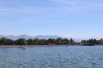 Panorama of Lake Constance, Lindau, Bavaria, Germany