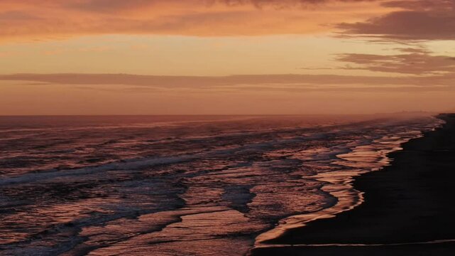 sunset over the sea
