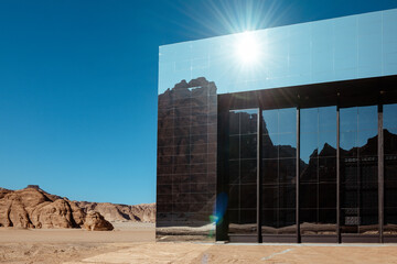 Maraya Concert Hall The Worlds Largest Mirrored Building in AlUla, Saudi Arabia
